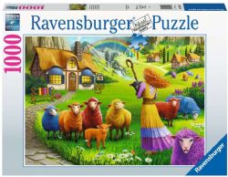 RAVENSBURGER CASSE-TÊTE 1000 PIÈCES - BOUTIQUE LAINE DE MOUTONS HEUREUX 116949